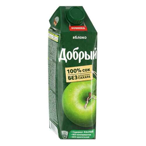 Сок ДОБРЫЙ Яблоко T-Pack 1л*4 шт в Да