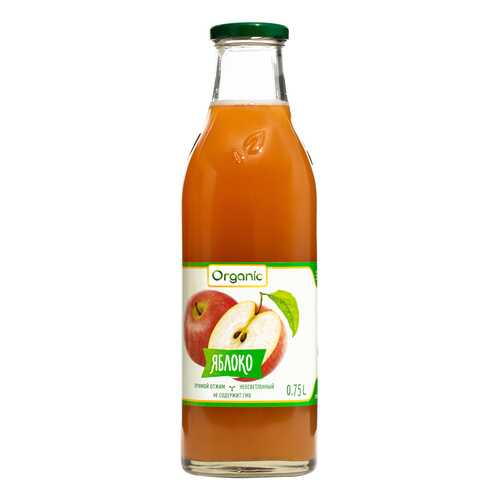 Сок Organic Яблоко прямого отжима 750 мл (стекло) в Да